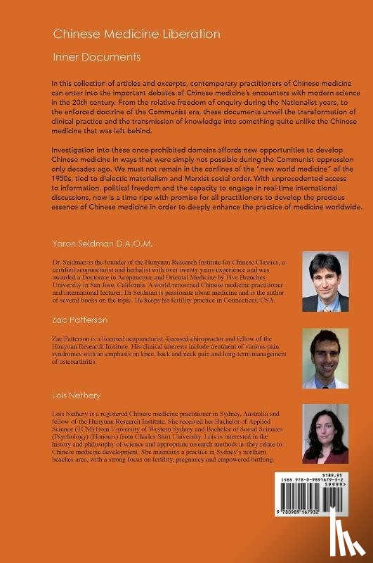 Seidman Daom, Yaron - Chinese Medicine Liberation- Inner Documennts