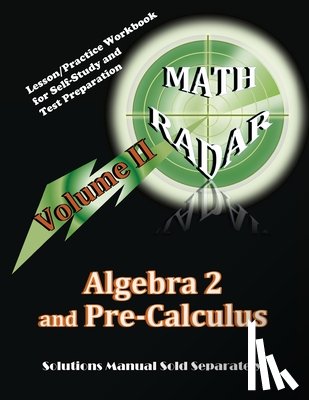 Kang, Aejeong - Algebra 2 and Pre-Calculus (Volume II): Lesson/Practice Workbook for Self-Study and Test Preparation