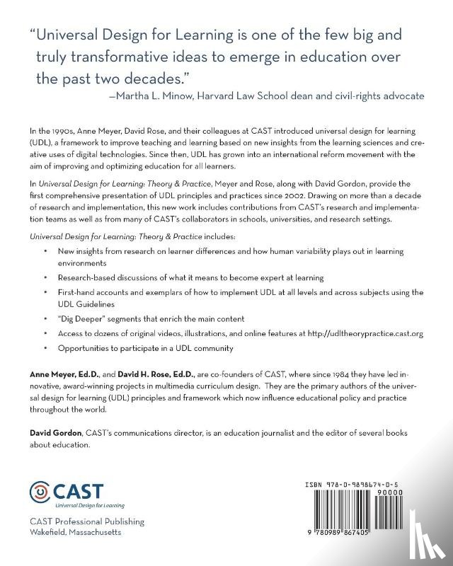 Gordon, David, Meyer, Anne, Rose, David H. - Universal Design for Learning