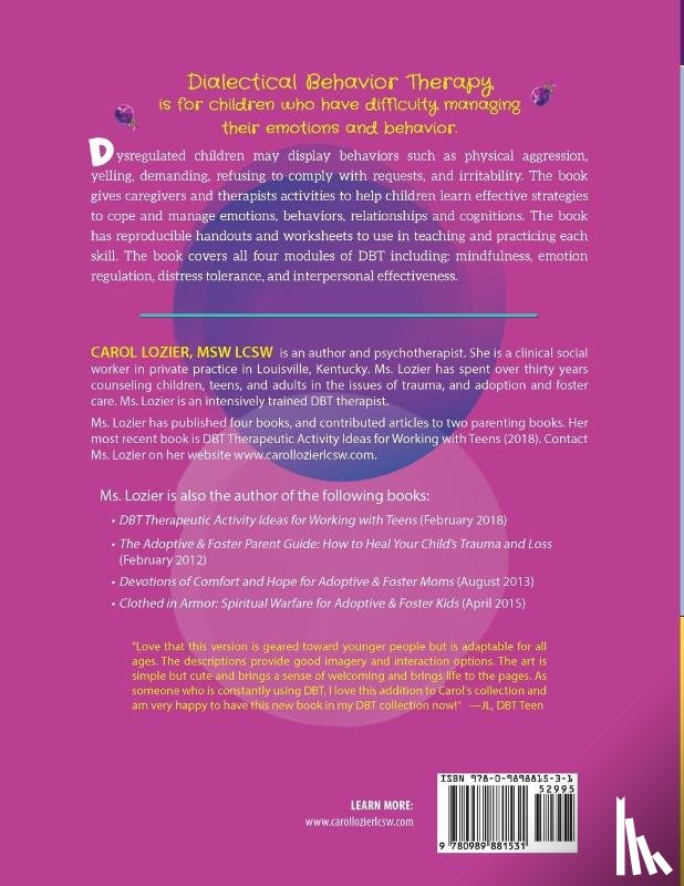 Lozier, Carol - DBT Therapeutic Activity Ideas for Kids and Caregivers