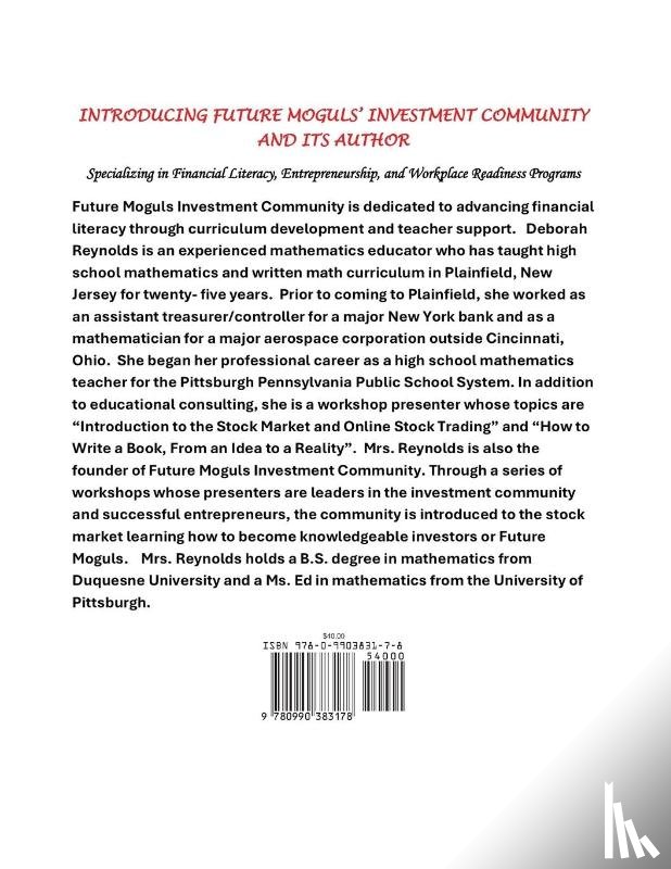 Reynolds, Deborah - The Young Entrepreneurs Financial Literacy Handbook