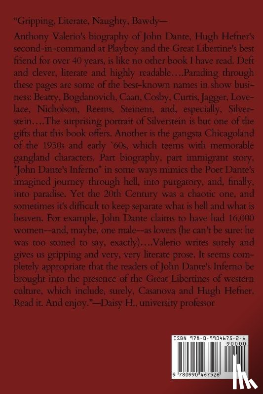Valerio, Anthony - John Dante's Inferno, a Playboy's Life