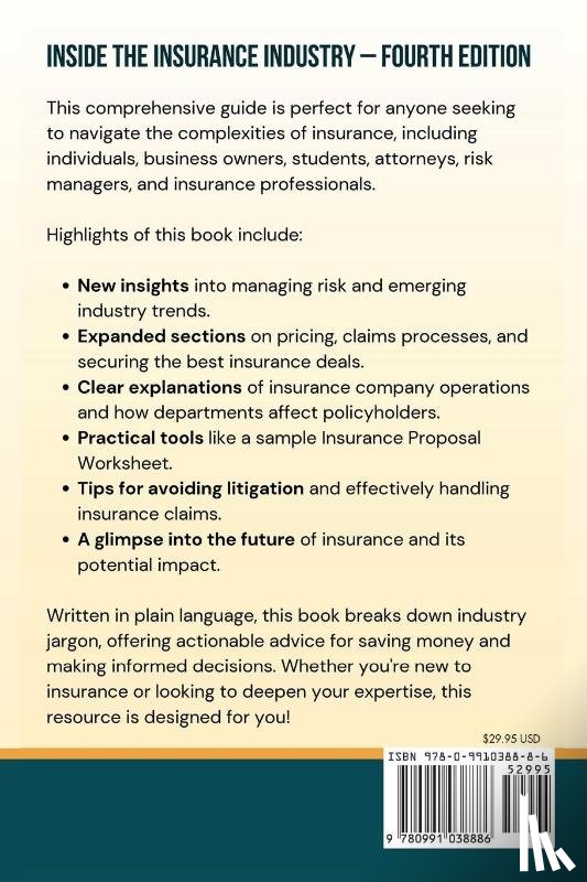 Glaser, Kevin L. - Inside the Insurance Industry - Fourth Edition