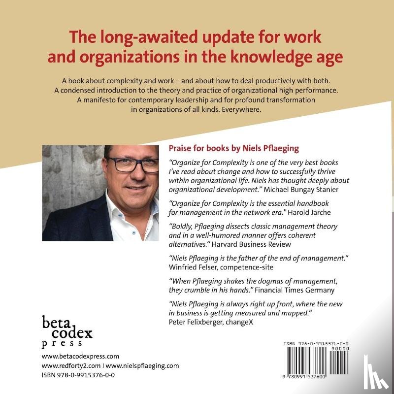 Pflaeging, Niels - Organize for Complexity