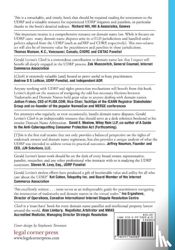 Levine, Gerald M - Clash of Trademarks and Domain Names on the Internet