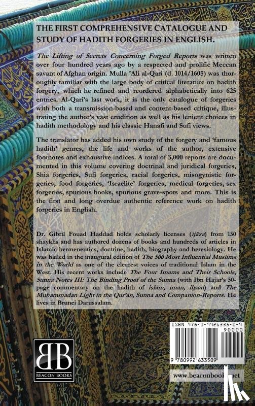 Al Qari, M. A. - Encyclopedia of Hadith Forgeries: al-Asrar al-Marfu'a fil-Akhbar al-Mawdu'a