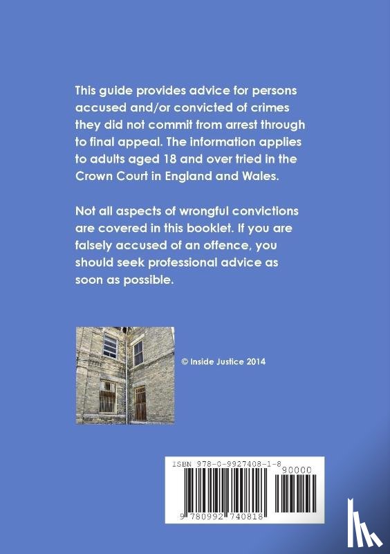 Justice, Inside - Miscarriages of Justice (and how to avoid them)