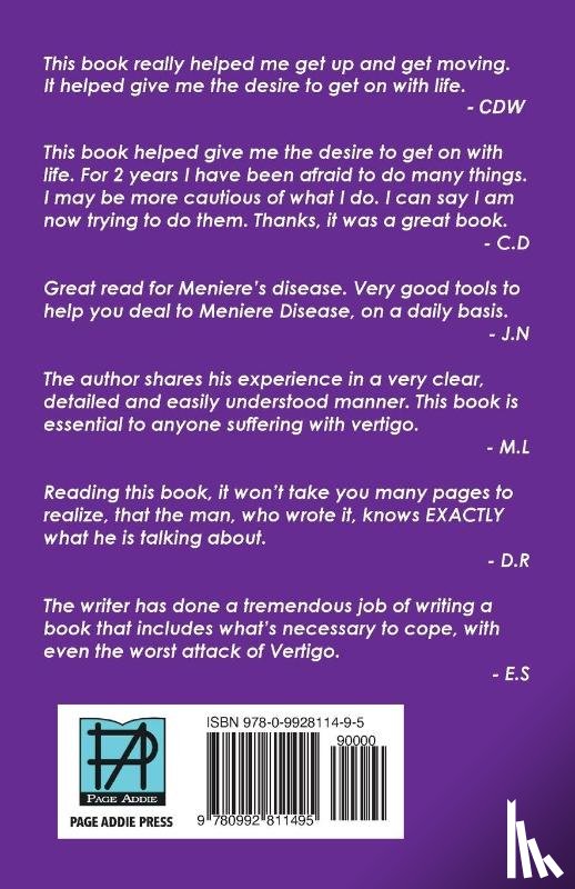 Man, Meniere - Meniere Man. The Self-Help Book For Meniere's Vertigo.