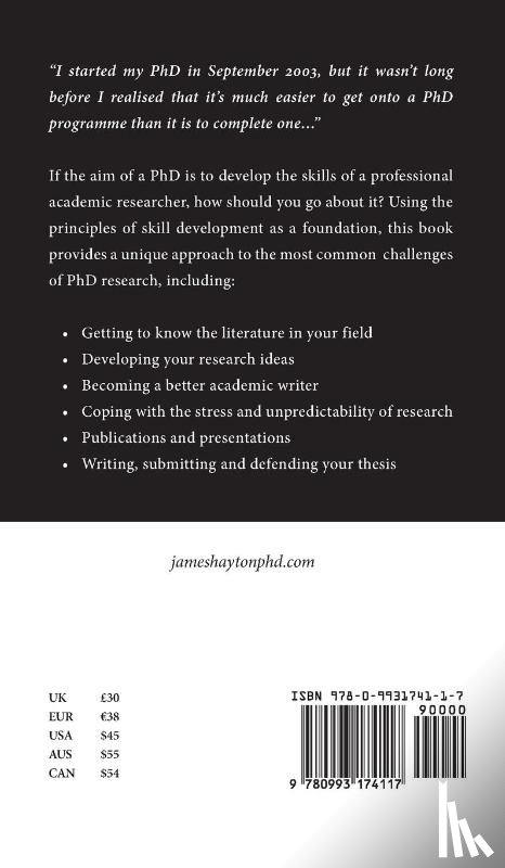 Hayton, James (Rutgers University USA) - PhD