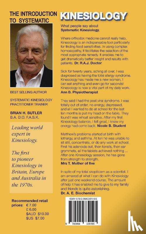 Butler, Brian Henry - The Introduction to Systematic Kinesiology