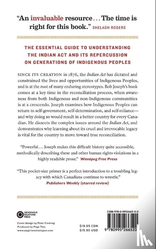 Joseph, Bob - 21 Things You May Not Know About the Indian Act