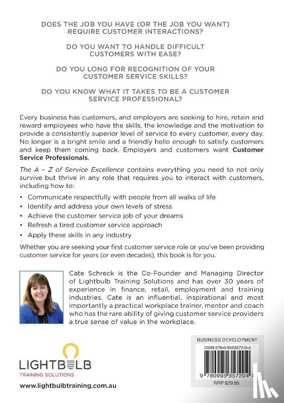 Schreck, Cate - The A-Z of Service Excellence