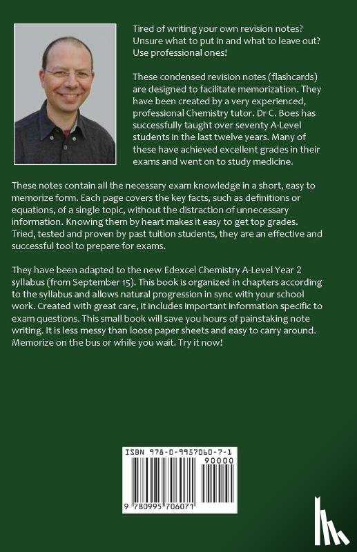 Boes - A-Level Chemistry Flash Notes Edexcel Year 2