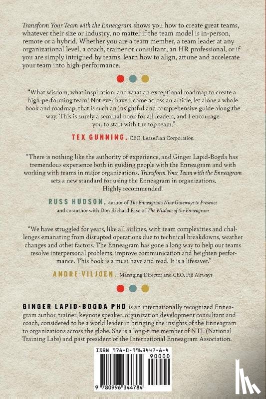 Lapid-Bogda, Ginger - Transform Your Team with the Enneagram