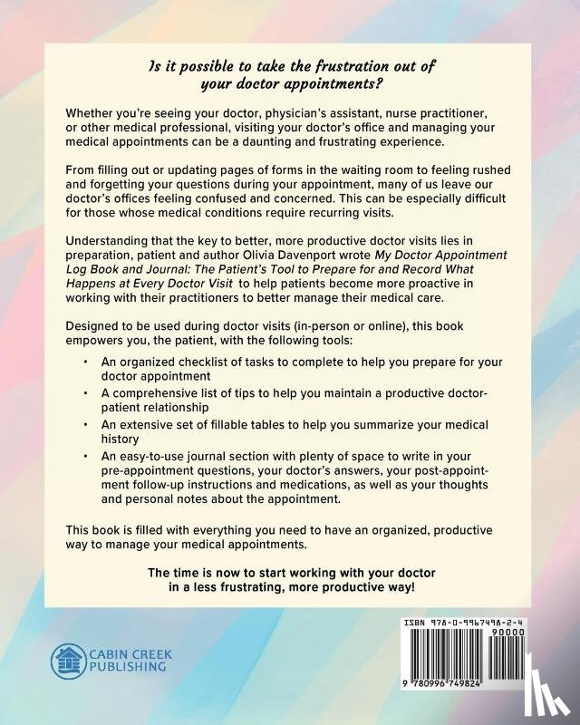 Davenport, Olivia - My Doctor Appointment Log Book and Journal