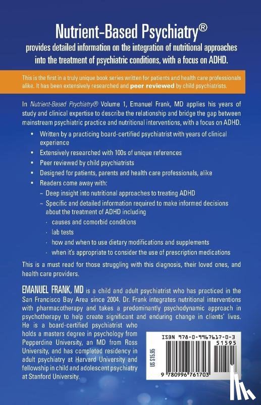 Frank, MD Emanuel - Nutrient-Based Psychiatry