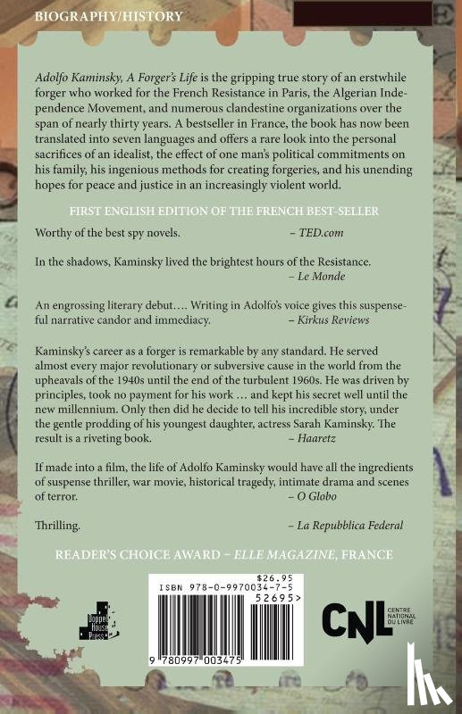 Kaminsky, Sarah - Adolfo Kaminsky: A Forger's Life
