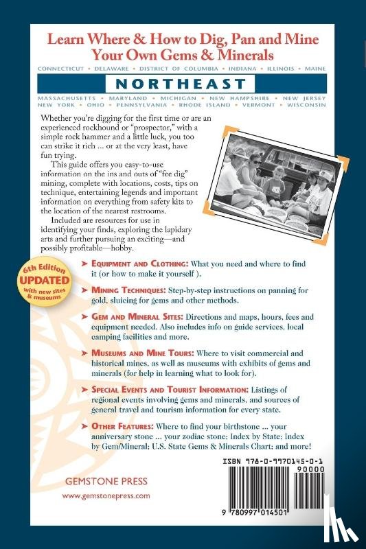 Rygle, Kathy J., Pederson, Stephen F. - Northeast Treasure Hunter's Gem and Mineral Guide (6th Edition)