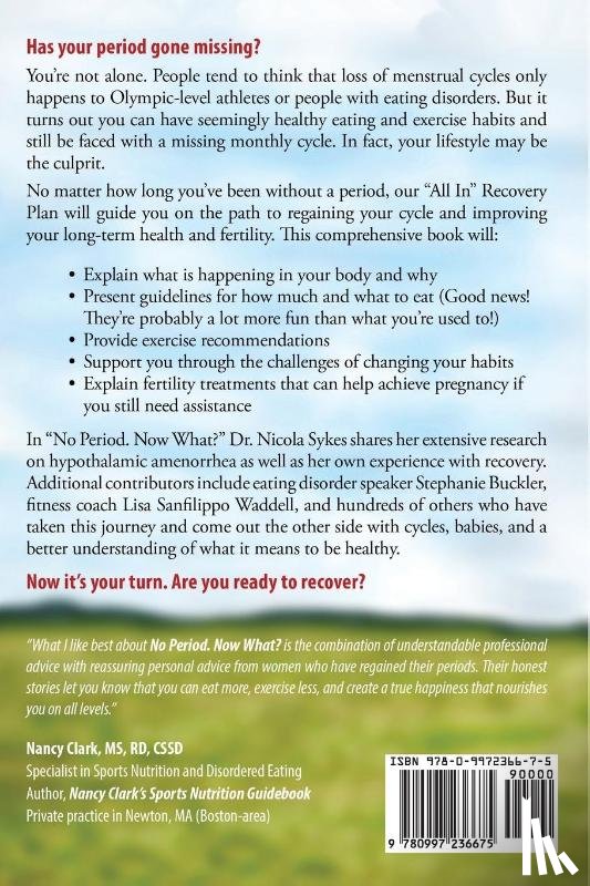 Sykes, Nicola J, Buckler, Stephanie G, Waddell, Lisa Sanfilippo - No Period. Now What?