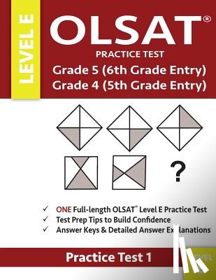 Gifted and Talented Test Prep Team - Olsat Practice Test Grade 5 (6th Grade Entry) & Grade 4 (5th Grade Entry)-Level E-Test 1: One Olsat E Practice Test (Practice Test One), Gifted and Ta