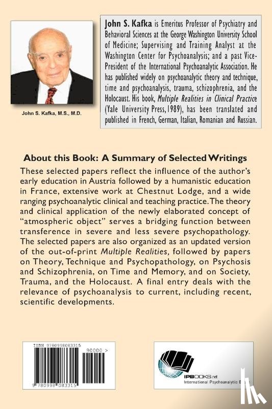 Kafka, John S - Psychoanalysis