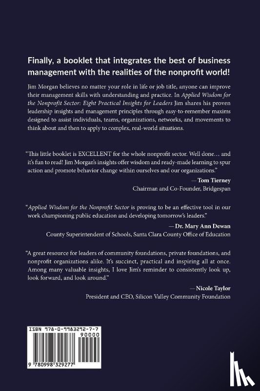 Morgan, James C - Applied Wisdom for the Nonprofit Sector