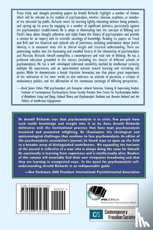 Richards, Arnold D - Psychoanalysis