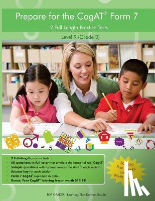Grader LLC, Top - Two Full Length (Colored) Practice Tests for the CoGAT Form 7: For Level 9 (Grade 3): For Level 9 (Grade 3)