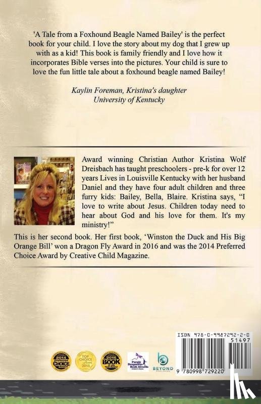 Kristina, Dreisbach Wolf - A Tale From a Foxhound Beagle Named Bailey