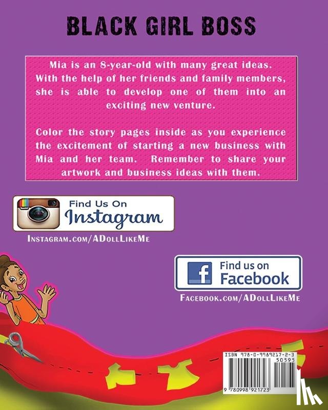 Gordon, Kimberly J - Black Girl Boss Story Coloring Book