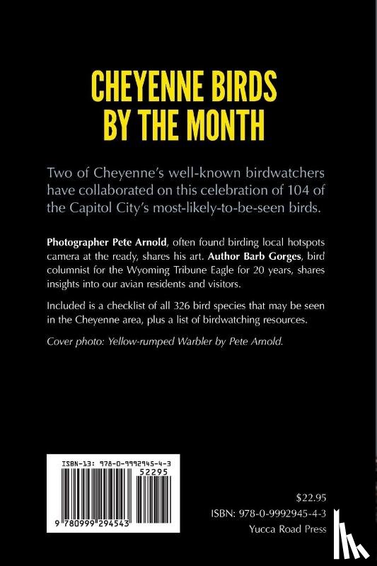 Gorges, Barb - Cheyenne Birds by the Month