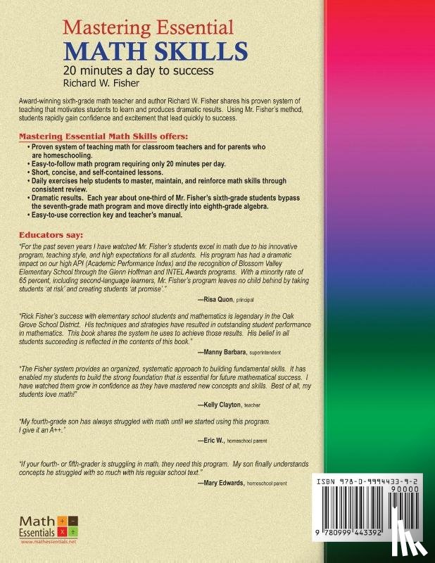 Fisher, Richard W - Pre-Algebra Concepts 2nd Edition, Mastering Essential Math Skills