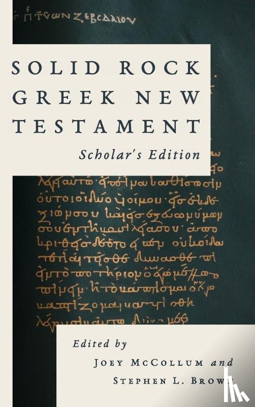  - Solid Rock Greek New Testament, Scholar's Edition