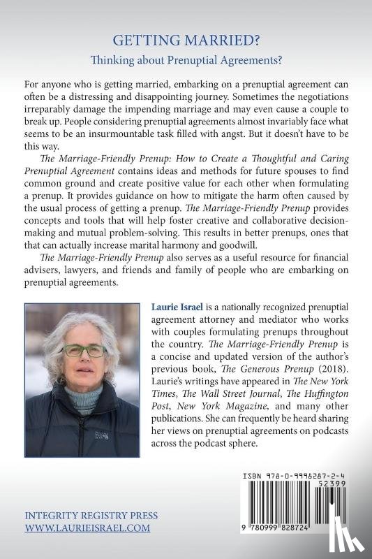 Israel, Laurie - The Marriage-Friendly Prenup