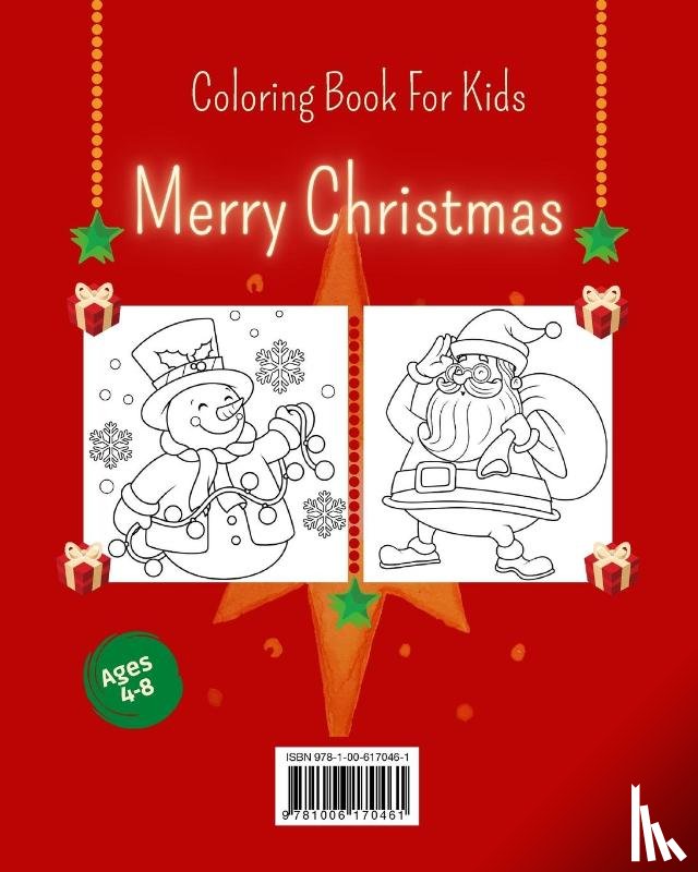 Press, Wonderful - MERRY CHRISTMAS Coloring Book for Kids