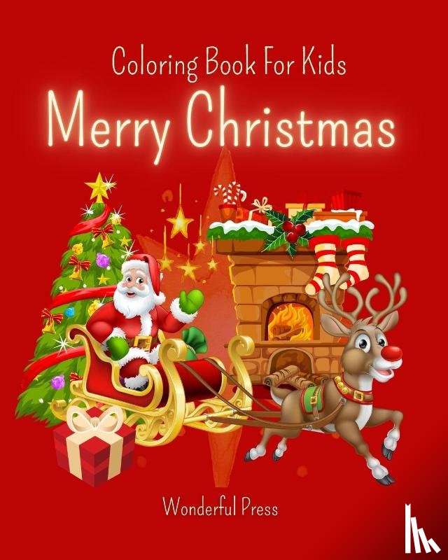 Press, Wonderful - MERRY CHRISTMAS Coloring Book for Kids