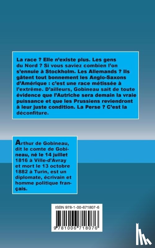 Gobineau, Arthur De - Essai sur l'inegalite des races humaines - Volume I