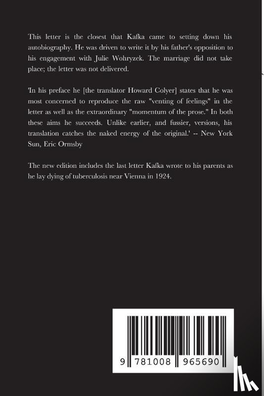 Kafka, Franz - Letter to my Father