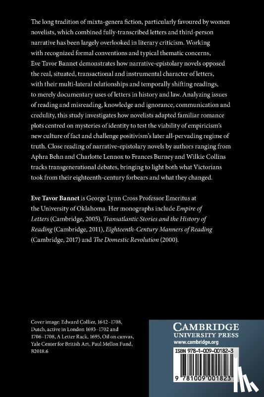 Bannet, Eve Tavor (University of Oklahoma) - The Letters in the Story