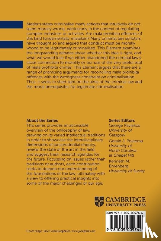 Lee, Ambrose Y. K. (University of Surrey), Sarch, Alexander F. (University of Surrey) - The Moral Prerequisites of the Criminal Law
