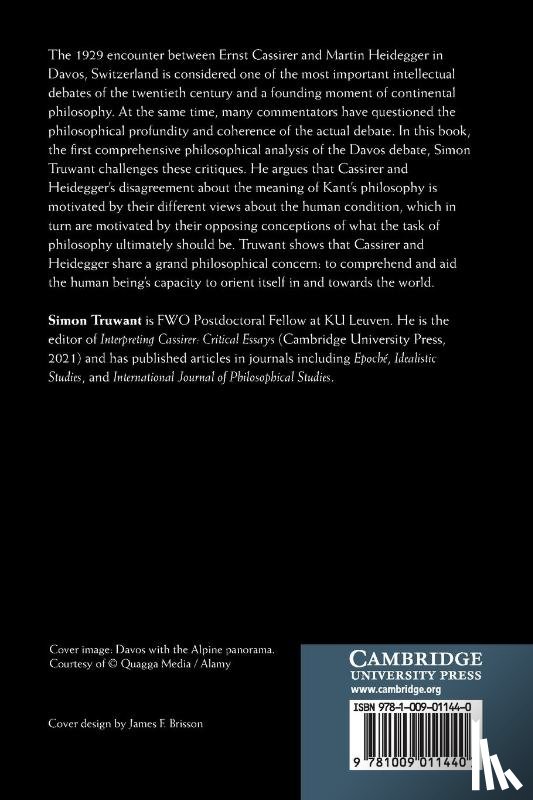 Truwant, Simon (Katholieke Universiteit Leuven - Cassirer and Heidegger in Davos
