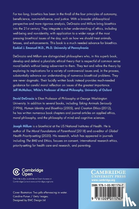 DeGrazia, David (George Washington University, Millum, Joseph (National Institutes of Health - A Theory of Bioethics