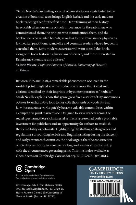 Neville, Sarah (Ohio State University) - Early Modern Herbals and the Book Trade