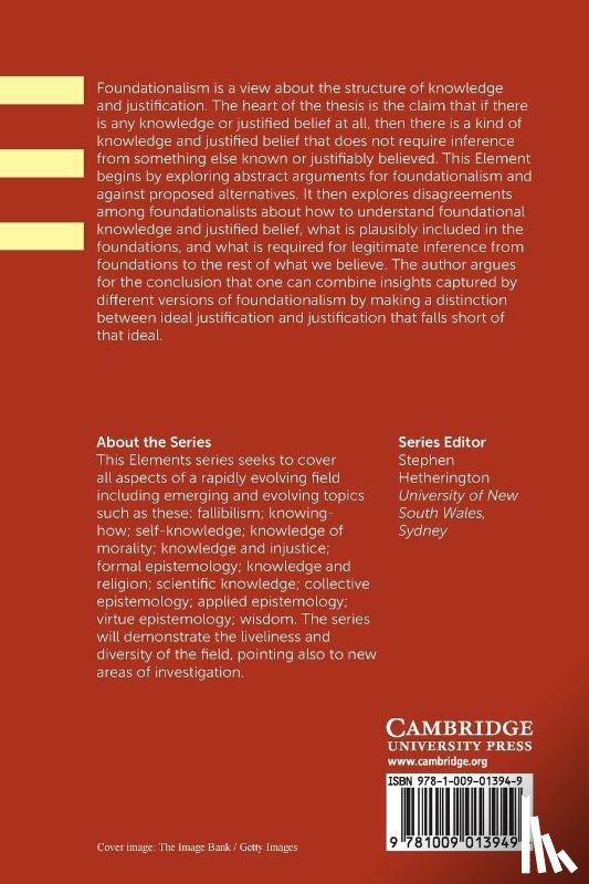 Fumerton, Richard (University of Iowa) - Foundationalism