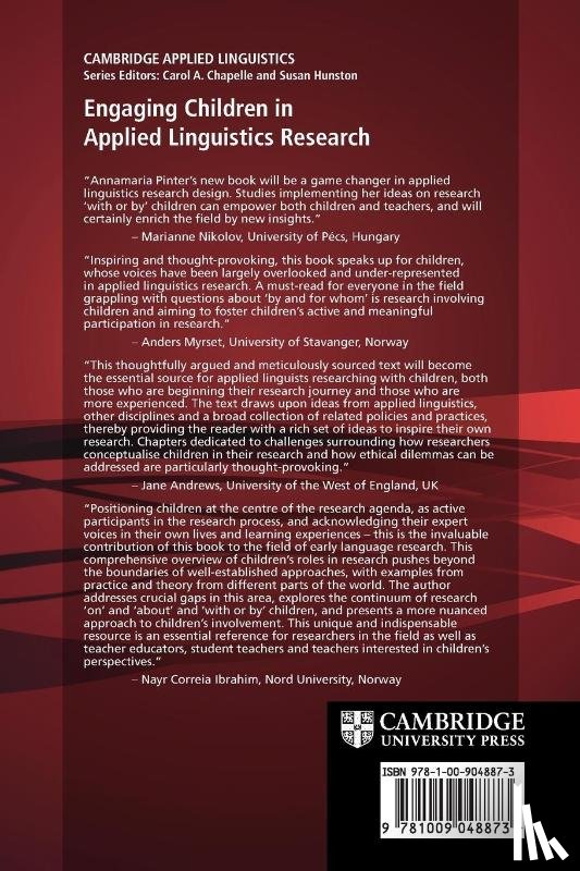 Pinter, Annamaria (University of Warwick) - Engaging Children in Applied Linguistics Research