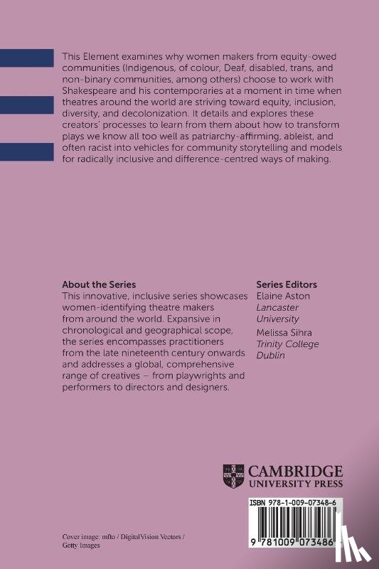 Solga, Kim (Western University) - Women Making Shakespeare in the Twenty-First Century