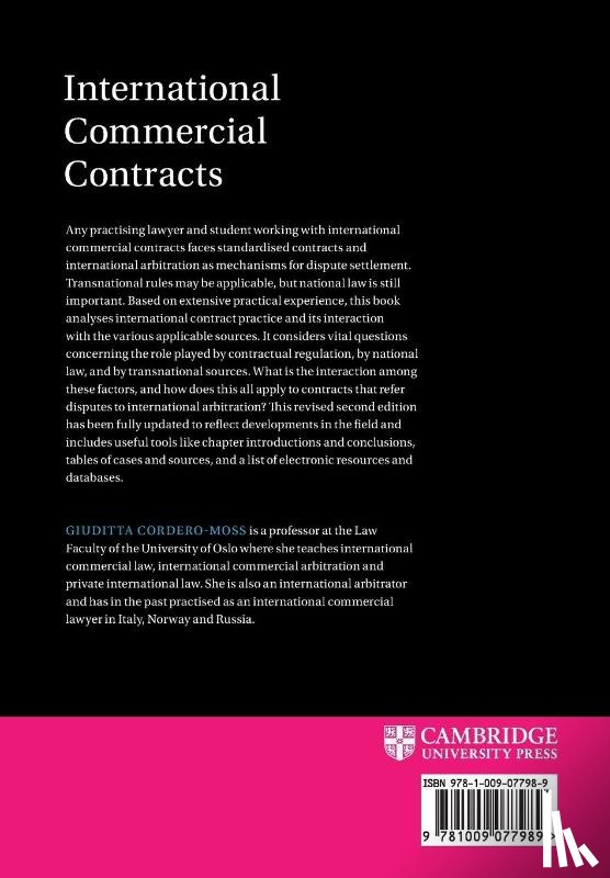 Cordero-Moss, Giuditta (Universitetet i Oslo) - International Commercial Contracts