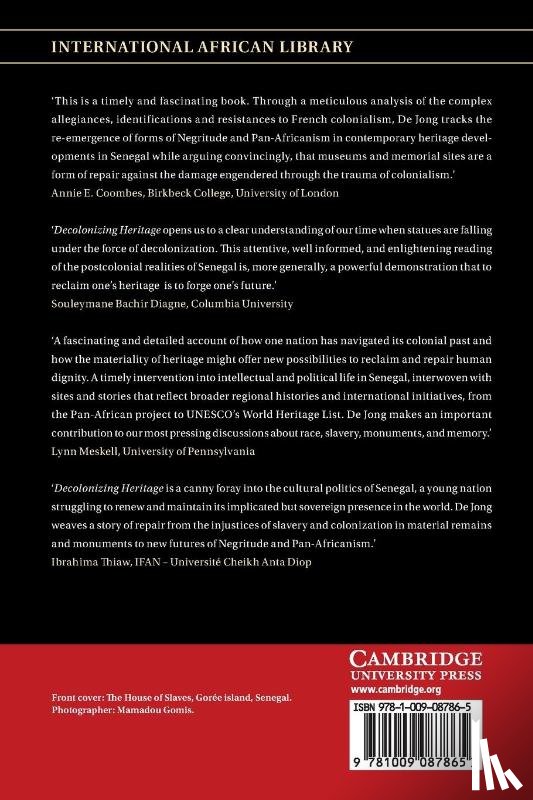 De Jong, Ferdinand (Freie Universitat Berlin) - Decolonizing Heritage