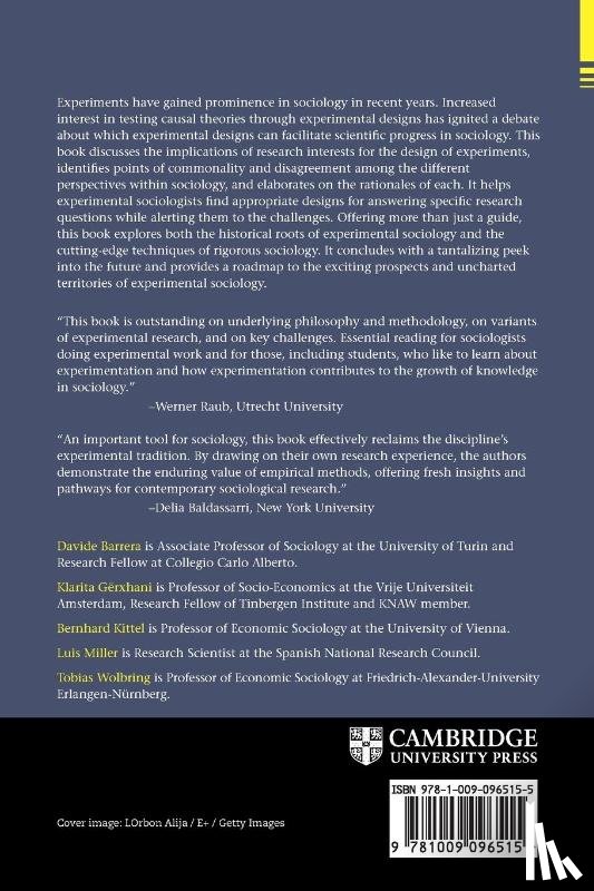 Barrera, Davide (Universita degli Studi di Torino, Gerxhani, Klarita (Vrije Universiteit, Kittel, Bernhard (Universitat Wien, Miller, Luis (Institute of Public Goods and Policies - Experimental Sociology