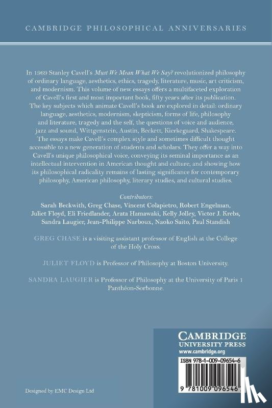  - Cavell's Must We Mean What We Say? at 50